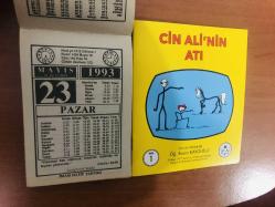 23 Mayıs 1993 orijinal İmam Hatip takvim yaprağı (Cin Ali kitabı hediyeli:)