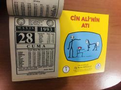 28 Mayıs 1993 orijinal İmam Hatip takvim yaprağı (Cin Ali kitabı hediyeli:)