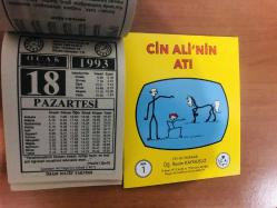 18 Ocak 1993 orijinal İmam Hatip takvim yaprağı (Cin Ali kitabı hediyeli:)