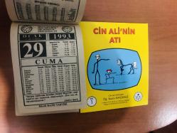 29 Ocak 1993 orijinal İmam Hatip takvim yaprağı (Cin Ali kitabı hediyeli:)