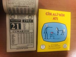 21 Ağustos 1993 orijinal İmam Hatip takvim yaprağı (Cin Ali kitabı hediyeli:)