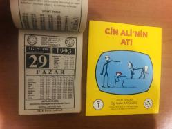 29 Ağustos 1993 orijinal İmam Hatip takvim yaprağı (Cin Ali kitabı hediyeli:)