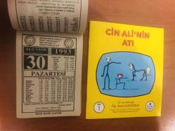 30 Ağustos 1993 orijinal İmam Hatip takvim yaprağı (Cin Ali kitabı hediyeli:)