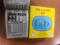 22 Temmuz 1993 orijinal İmam Hatip takvim yaprağı (Cin Ali kitabı hediyeli:)