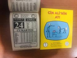 24 Temmuz 1993 orijinal İmam Hatip takvim yaprağı (Cin Ali kitabı hediyeli:)