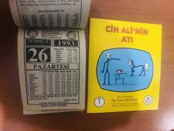 26 Temmuz 1993 orijinal İmam Hatip takvim yaprağı (Cin Ali kitabı hediyeli:)