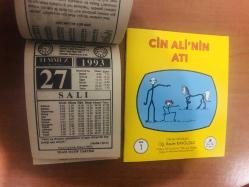 27 Temmuz 1993 orijinal İmam Hatip takvim yaprağı (Cin Ali kitabı hediyeli:)