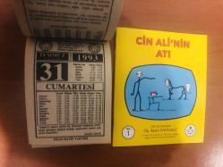 31 Temmuz 1993 orijinal İmam Hatip takvim yaprağı (Cin Ali kitabı hediyeli:)
