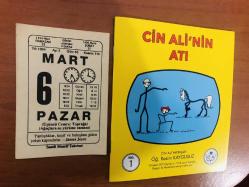 6 Mart 1994 orijinal Saatli Maarif takvim yaprağı (Cin Ali kitabı hediyeli:)
