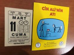 11 Mart 1994 orijinal Saatli Maarif takvim yaprağı (Cin Ali kitabı hediyeli:)