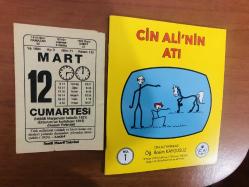 12 Mart 1994 orijinal Saatli Maarif takvim yaprağı (Cin Ali kitabı hediyeli:)