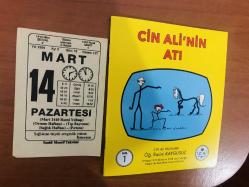 14 Mart 1994 orijinal Saatli Maarif takvim yaprağı (Cin Ali kitabı hediyeli:)