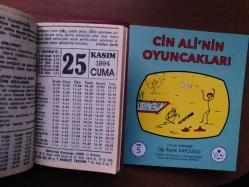 25 Kasım 1994 orijinal Fazilet takvim yaprağı (Cin Ali kitabı hediyeli:)