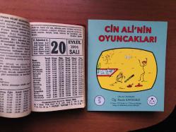 20 Eylül 1994 orijinal Fazilet takvim yaprağı (Cin Ali kitabı hediyeli:)