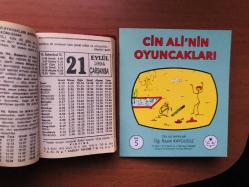 21 Eylül 1994 orijinal Fazilet takvim yaprağı (Cin Ali kitabı hediyeli:)