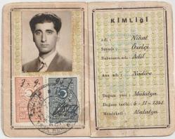 Devlet Şurası Raportörü Memur Hüviyet Cüzdanı Nihat Özelçi