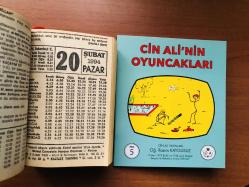 20 Şubat 1994 orijinal Fazilet takvim yaprağı (Cin Ali kitabı hediyeli:)