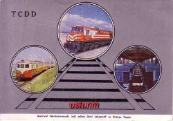 Efemera - TÜRKİYE CUMHURİYETİ DEVLET DEMİRYOLLARI KAPAKLI ESKİ TEBRİK KARTI (2)... - kitantik - kitaLog