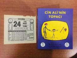24 Mart 1995 orijinal Türkiye gazetesi takvim yaprağı (Cin Ali kitabı hediyeli:)