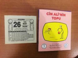 26 Mart 1995 orijinal Türkiye gazetesi takvim yaprağı (Cin Ali kitabı hediyeli:)