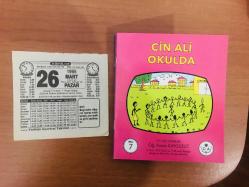 26 Mart 1995 orijinal Türkiye gazetesi takvim yaprağı (Cin Ali kitabı hediyeli:)