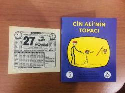 27 Mart 1995 orijinal Türkiye gazetesi takvim yaprağı (Cin Ali kitabı hediyeli:)