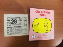 28 Mart 1995 orijinal Türkiye gazetesi takvim yaprağı (Cin Ali kitabı hediyeli:)