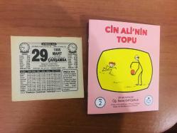 29 Mart 1995 orijinal Türkiye gazetesi takvim yaprağı (Cin Ali kitabı hediyeli:)