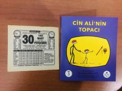 30 Mart 1995 orijinal Türkiye gazetesi takvim yaprağı (Cin Ali kitabı hediyeli:)