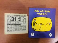 31 Mart 1995 orijinal Türkiye gazetesi takvim yaprağı (Cin Ali kitabı hediyeli:)