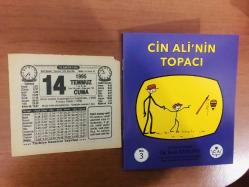 14 Temmuz 1995 orijinal Türkiye gazetesi takvim yaprağı (Cin Ali kitabı hediyeli:)