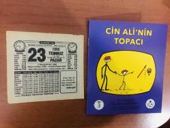 23 Temmuz 1995 orijinal Türkiye gazetesi takvim yaprağı (Cin Ali kitabı hediyeli:)