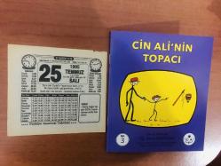 25 Temmuz 1995 orijinal Türkiye gazetesi takvim yaprağı (Cin Ali kitabı hediyeli:)