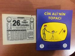 26 Temmuz 1995 orijinal Türkiye gazetesi takvim yaprağı (Cin Ali kitabı hediyeli:)