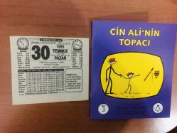 30 Temmuz 1995 orijinal Türkiye gazetesi takvim yaprağı (Cin Ali kitabı hediyeli:)