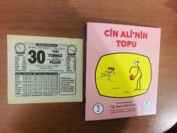 30 Temmuz 1995 orijinal Türkiye gazetesi takvim yaprağı (Cin Ali kitabı hediyeli:)
