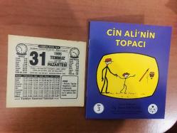 31 Temmuz 1995 orijinal Türkiye gazetesi takvim yaprağı (Cin Ali kitabı hediyeli:)