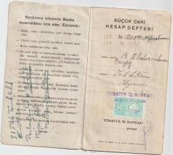 Türkiye İş Bankası Küçük Cari Hesap Defteri 1935