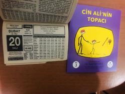 20 Şubat 1996 orijinal Hizmet takvim yaprağı (Cin Ali kitabı hediyeli:)