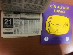 21 Şubat 1996 orijinal Hizmet takvim yaprağı (Cin Ali kitabı hediyeli:)