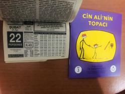 22 Şubat 1996 orijinal Hizmet takvim yaprağı (Cin Ali kitabı hediyeli:)
