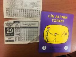 29 Şubat 1996 orijinal Hizmet takvim yaprağı (Cin Ali kitabı hediyeli:)