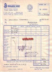 Efemera - ESKİŞEHİR BÜYÜK OTEL FATURA.... - kitantik - kitaLog