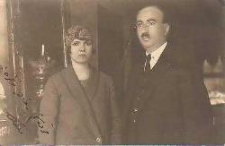 SOLDA OSMANLICA YAZILI ESKİ VE GÜZEL BİR ÇİFT FOTOĞRAFI...