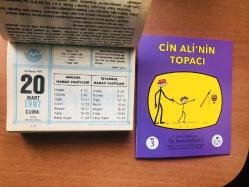 20 Mart 1987 hediyelik orijinal Diyanet takvim yaprağı (Cin Ali kitabı hediyeli:)