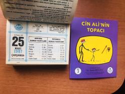 25 Mart 1987 hediyelik orijinal Diyanet takvim yaprağı (Cin Ali kitabı hediyeli:)