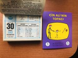 30 Mart 1987 hediyelik orijinal Diyanet takvim yaprağı (Cin Ali kitabı hediyeli:)