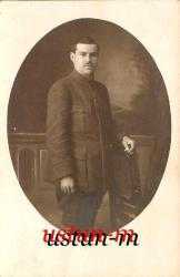 ARKASI OSMANLICA YAZILI OVAL ASKER FOTOĞRAFI...