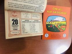 20 Haziran 1986 hediyelik orijinal Diyanet takvim yaprağı (Cin Ali kitabı hediyeli:)