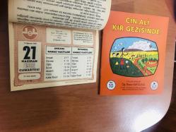 21 Haziran 1986 hediyelik orijinal Diyanet takvim yaprağı (Cin Ali kitabı hediyeli:)